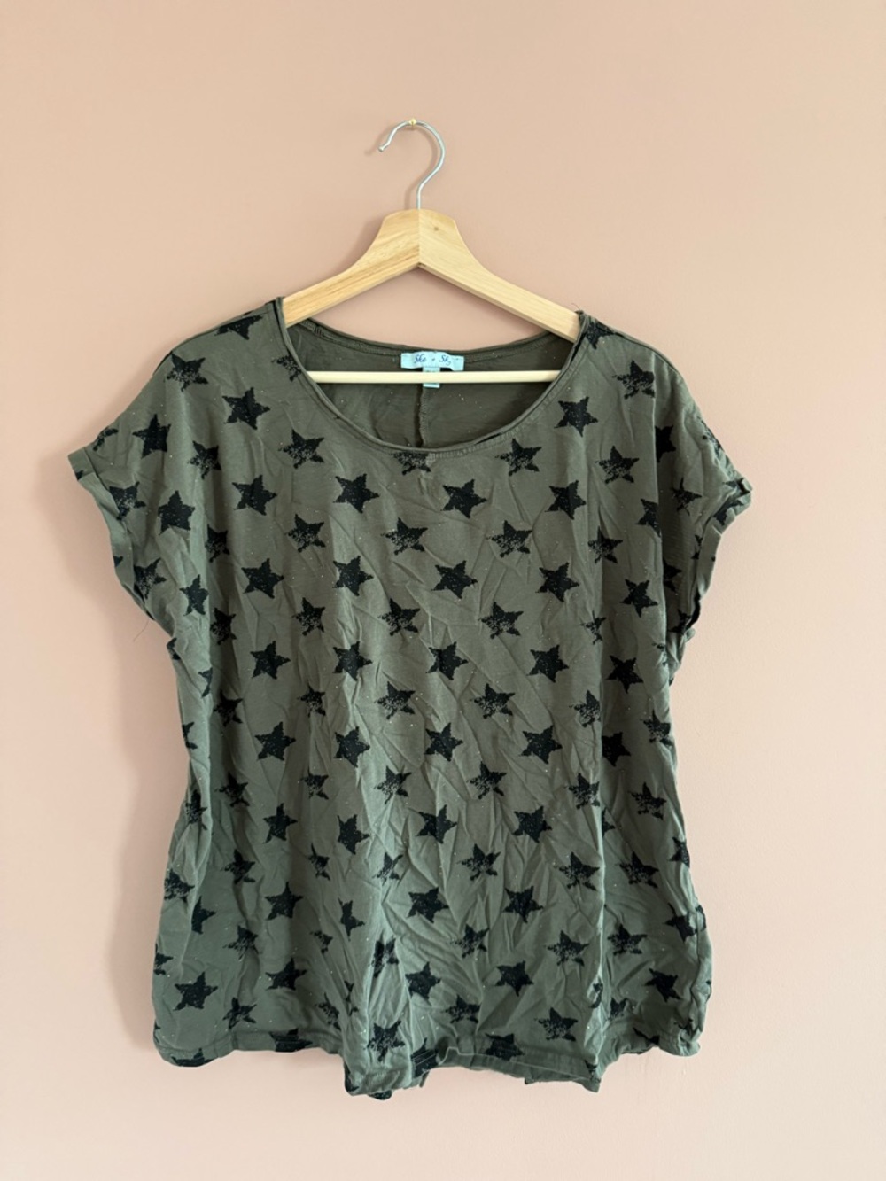 She & Sky Star Speckled Tee